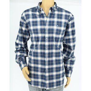 SOUTHERN TIDE Blue White Yellow Plaid Long Sleeve Button-Front Shirt Men's XL
